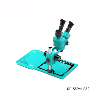Microscopio Trinocular de silicona con almohadilla de silicona 6555PRO MAX 6.5X-55X, microscopio de vídeo de Campo Grande, lupa, joyería, Chip IC - Product Image 6