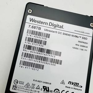 新しいWDSN640 7.68T SSD <span class=keywords><strong>WD</strong></span> WUS4BB076D7P3E3U.<span class=keywords><strong>2</strong></span>サーバーソリッドステートドライブUltrastar DCNVMeデータセンターハードディスク
