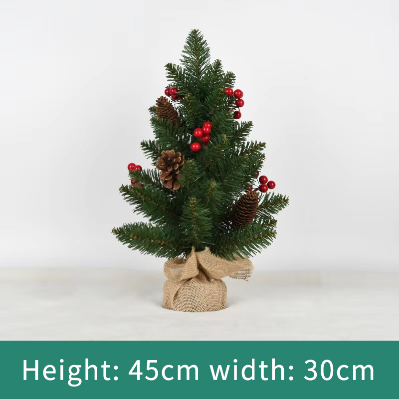 45cmpvc pine cone christmas tree