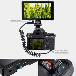 FEELWORLD LUT5 5.5In Ultra yüksek parlak 3000nit günışığı görüntülenebilir dokunmatik ekran 3D LUT on-kamera alan monitörü - Product Image 5