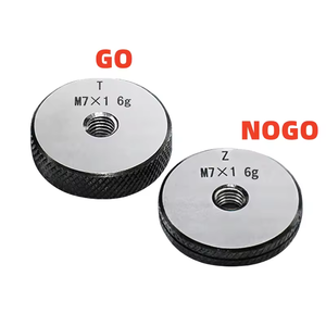 Đặt <span class=keywords><strong>6G</strong></span> M1-M29.5 Không Tiêu Chuẩn Metric Fine Vòng Răng Đo Tay Phải Chết Công Cụ Đo Cho Độ Chính Xác-1 * Đi + 1 * Nogo + M22M22.5M23M24M25 - Product Image 3