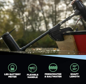 Quick Delivery <strong>Transom</strong> Mounted Trolling Electric Outboard Motor 0.8HP 12V DC with <strong>LED</strong> Battery Indicator for Kayak,fish Boat - Product Image 5