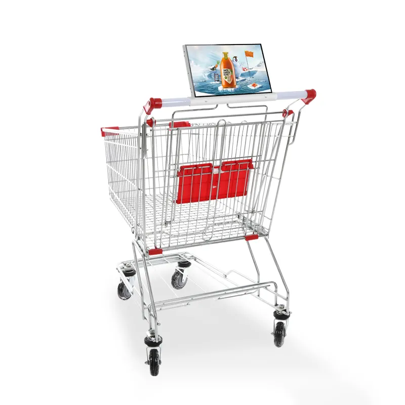 bems 10 inch with battery wifi 4G Supermarket Trolley digital Signage and Displays advertising display shopping cart ad players