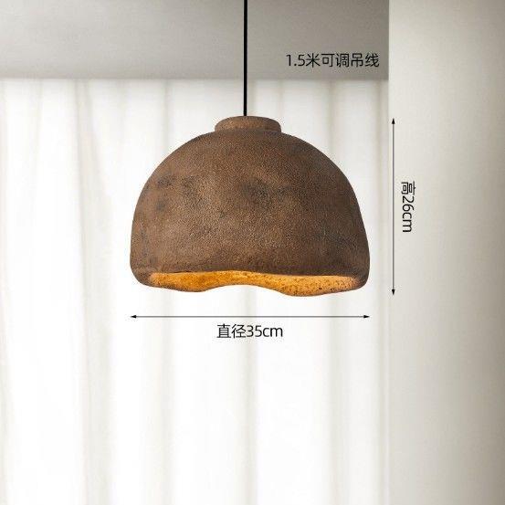 Céramique grossière marron 35cm