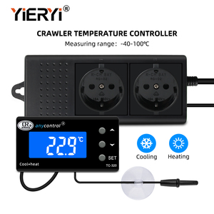 New Display Resolution 0.1digital Aquarium Thermostat <strong>PID</strong> Temperature <strong>Controller</strong> Waterproof <strong>Sensor</strong> Outlet Aquarium Heater Cooler - Product Image 3