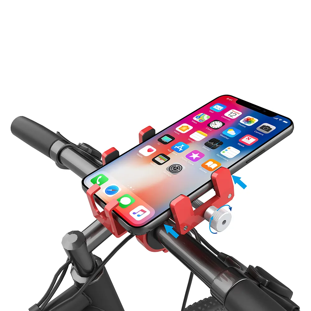 Customer Design Universele Motorfiets Telefoon Houder Voor Alle Smartphones Aluminium Ally Ondersteuning Mount Fiets Mobiele Telefoon Houder