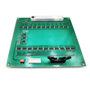 Pin lcd su ordinazione all'ingrosso della fabbrica dell'esposizione lcd a 7 segmenti 22 cifre con il pwb per l'erogatore di combustibile