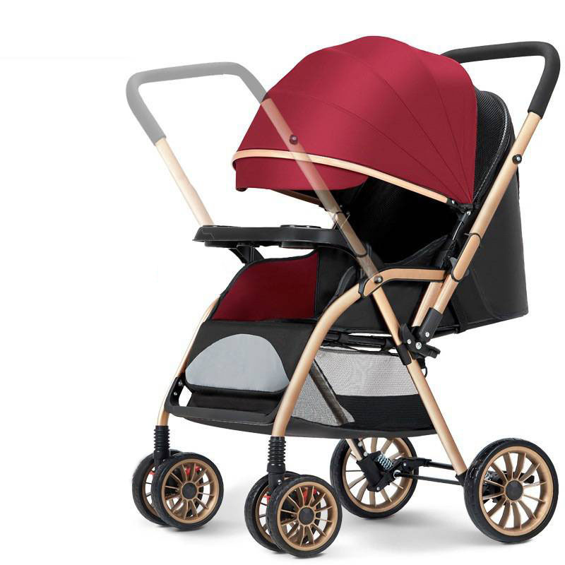 Wine red-two-way push 37cm sleeping basket