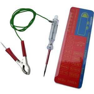 Probador de circuito eléctrico automotriz 6V-24V DC Probador de circuito automotriz Probador de fusibles de luz de prueba LED con pinza de cocodrilo y sondas - Product Image 2