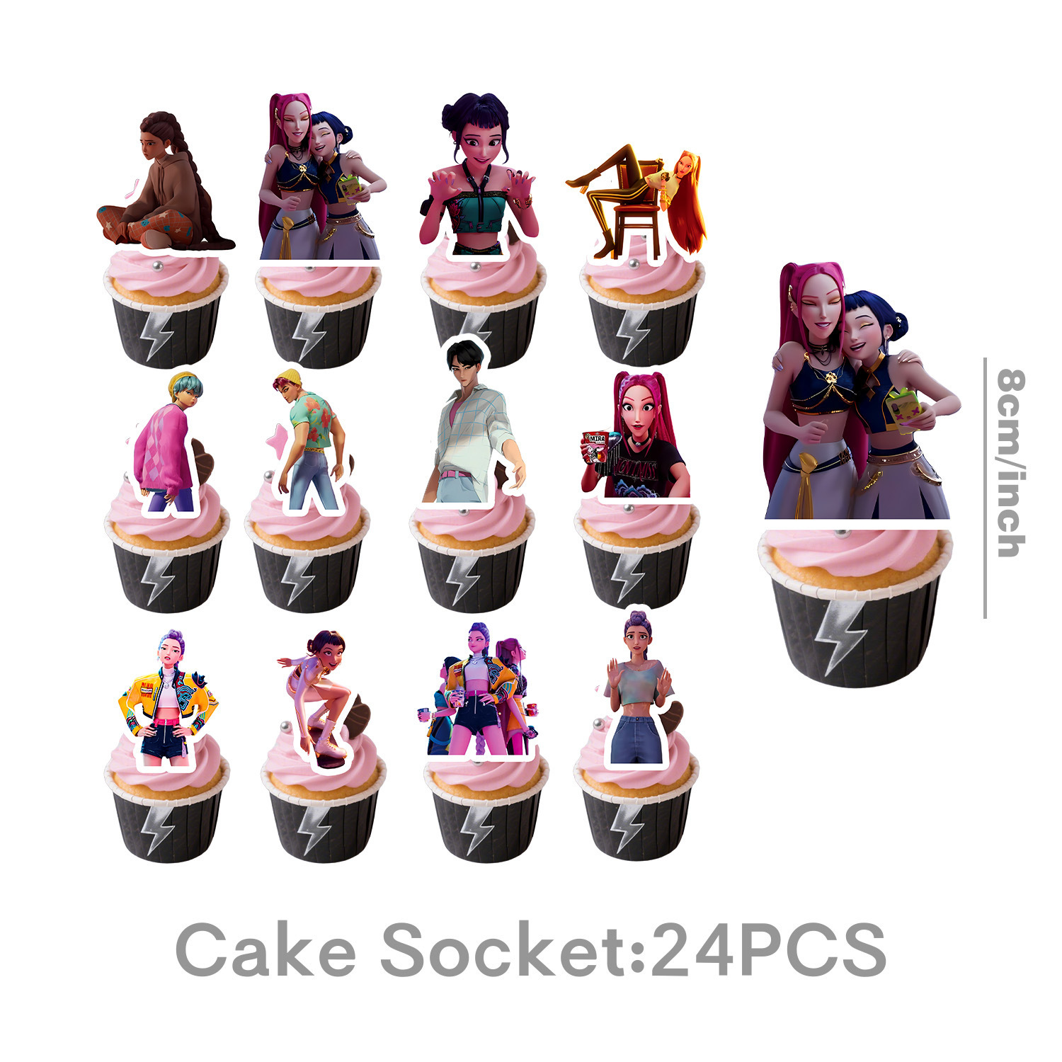 Petite multiprise 24pcs-k-pop équipe de tueur de démons