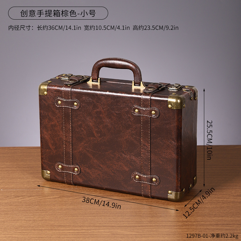 1297B-01 Valise marron - Petite