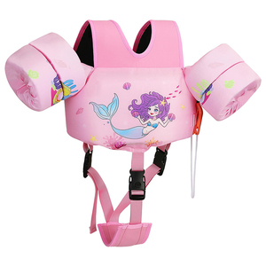 Jaket pelampung rompi renang anak-anak untuk 22-66 pon anak laki-laki dan perempuan balita pelampung dengan pelindung bahu lengan sayap untuk bayi anak-anak - Product Image 2