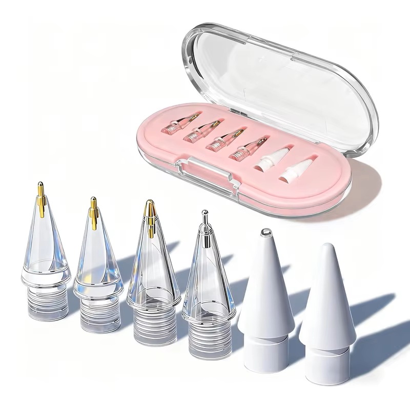Pack of 6 Pink (3 gold 2silver 1 white nibs)