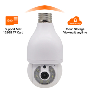 Icsee App lampadina fotocamera con scheda di memoria 1920*1080 sensore di movimento telecamera di sicurezza Full HD visione notturna 360 occhi fotocamera - Product Image 5