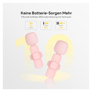 Draadloze microfoons Lavalier microfoon draadloos cho video-opname clip trên revers mic cho Youtube Facebook tiktok vlog - Product Image 3