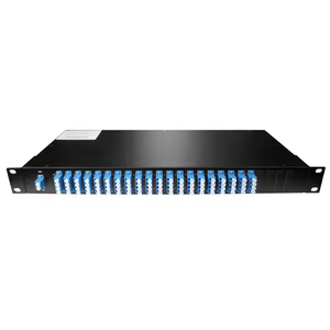 80CH 100GHz DWDM Mux Demuxモジュール1UラックマウントC21-C60 1310nm & モニターポート3.5dB IL LCデュアルファイバー80ch Dwdm - Product Image 1