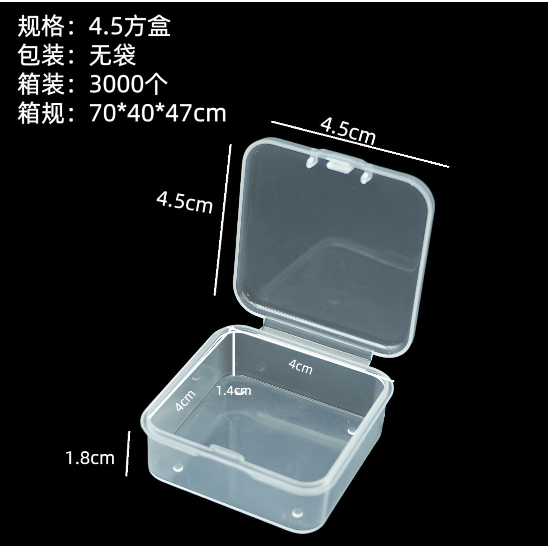Caja vacía de 4.5 pulgadas cuadradas.