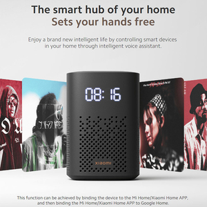ลำโพงอัจฉริยะ Xiaomi Mijia รุ่นทั่วโลกควบคุมด้วยเสียง WiFi บ้านอัจฉริยะ LED นาฬิกาดิจิตอลเล่นเพลงอัจฉริยะระยะไกล