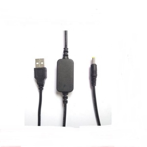 50ซม. สีดำ Usb Dc 5V ถึง Dc 12V ขั้นตอนสายแปลงกับ DC5.5 * 2.1มม. 3.5*1.35มม. 5.5*2.5มม. - Product Image 2