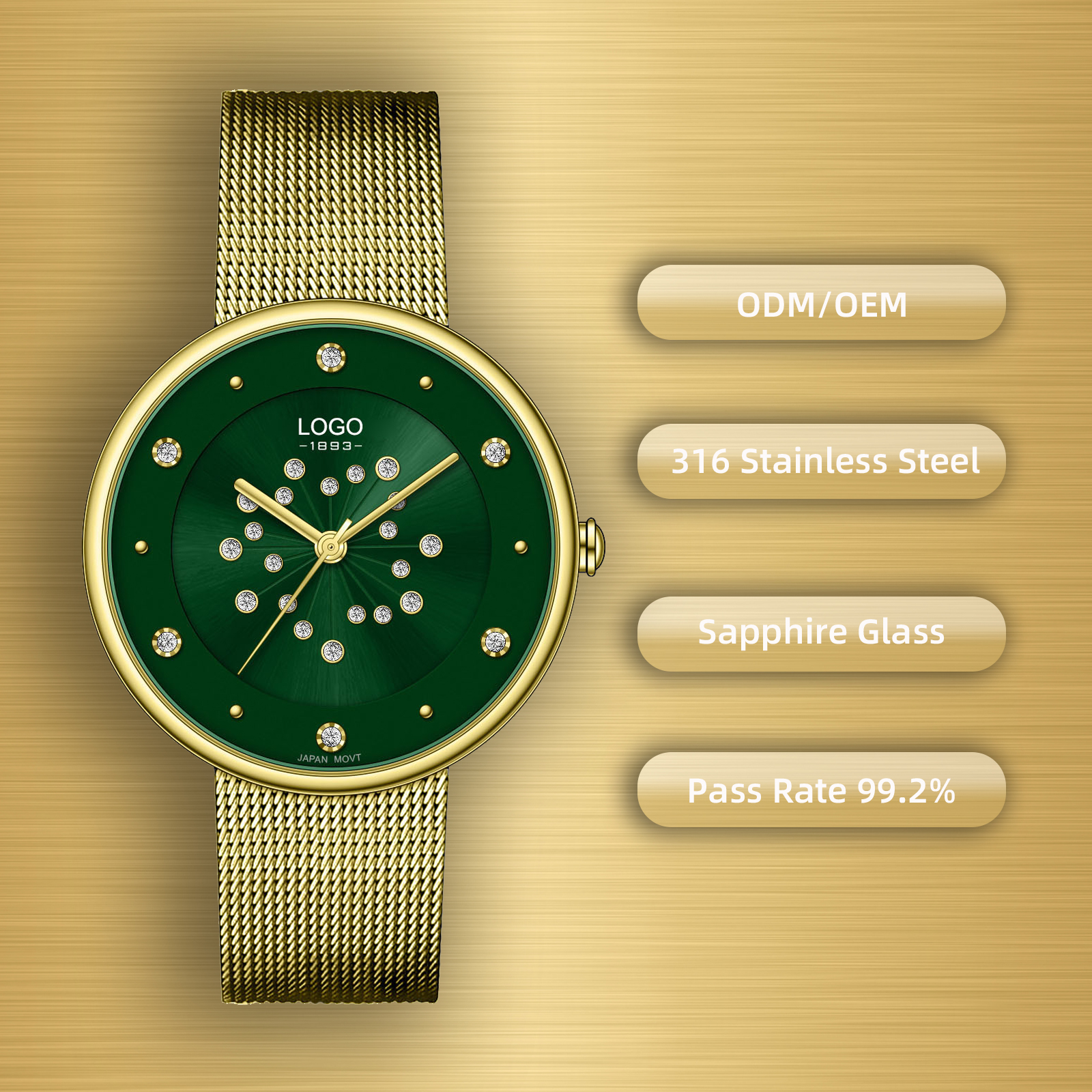 Or vert