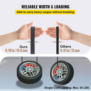 50 gói 21 "dài thời tiết cao su tự nhiên <span class=keywords><strong>Bungee</strong></span> dây Tie xuống dây đai với crimped S móc - Product Image 5