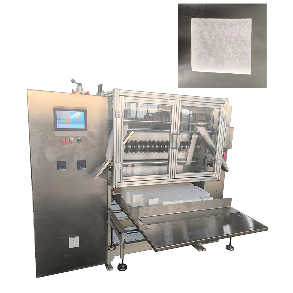 Máquina de fazer cotonetes de gaze 100% algodão para gaze médica estéril de qualidade premium aprovada pela CE