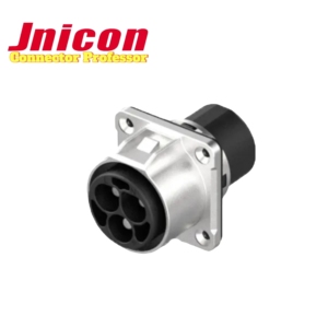 Jnicon MJ16 Series Montaje en Panel de señal de alimentación 3 pines IP67 Conector circular impermeable Enchufe de bloqueo rápido - Product Image 2