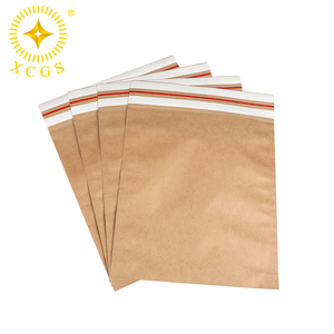 XCGS Custom Size 100% Recycling Kraft papier Mailer Taschen Versand beutel Kraft Umschlag mit Knopf offen und Schnur verschluss - Product Image 3