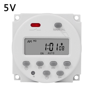 1 Sekunde Intervall 5V 12V 24V 110V 220V Digitaler LCD-Timer-Schalter 7 Tage wöchentlich Programmier barer Zeitrelais-Programmierer CN101S