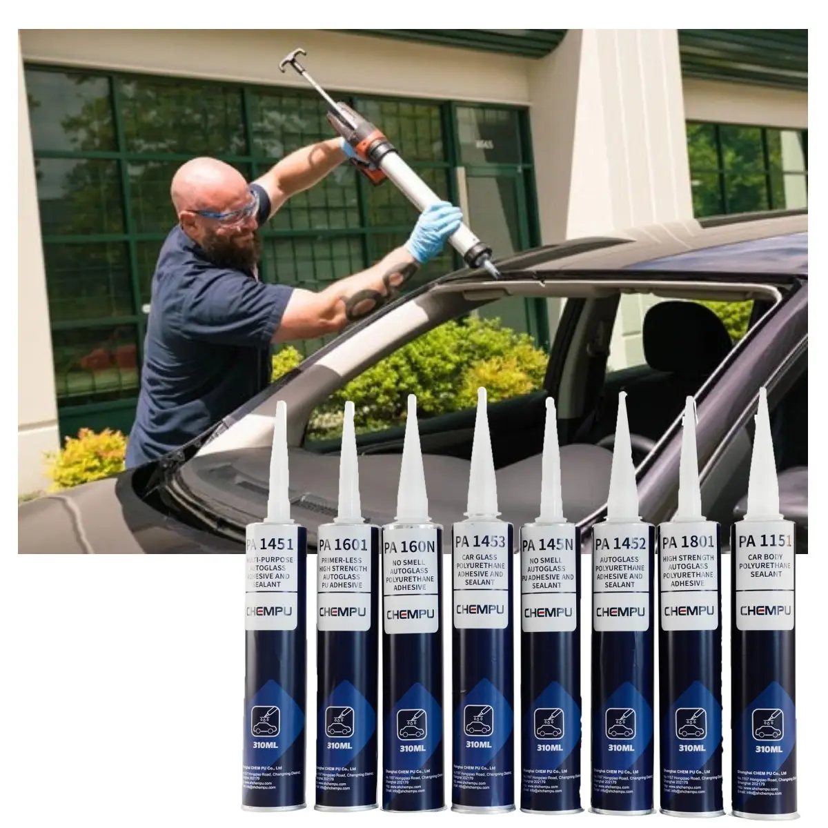 Karosserie Novol Seam Sealant Sealer Sealant Fahrzeug glas Windschutz scheiben versiegelung Automotive Bus Polyurethan Windschutz scheibe Urethan