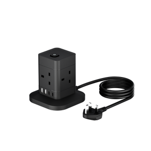 UK <strong>USB</strong> TYPE-C Power Extension <strong>Socket</strong> <strong>Multi</strong> <strong>Function</strong> 3 <strong>Sockets</strong> Power Cube Home Use Power Strip <strong>With</strong> <strong>USB</strong>