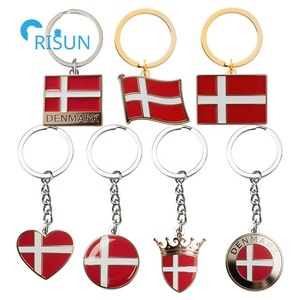 Nordic Countries Finland Sweden Norway Iceland Denmark Flag Enamel <strong>Key</strong> Ring Keyring Keychain Custom Northern Europe <strong>Key</strong> Chain - Product Image 2