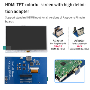 1.3 3.5 5.0 7.0 Inches High Frequency <strong>Display</strong> <strong>Raspberry</strong> <strong>Pi</strong> IPS Screen With High Definition Adapter TFT Colorful Screen - Product Image 3
