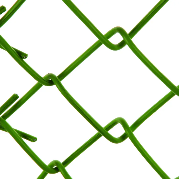 100 chân CuộN mạ kẽm Chuỗi liên kết hàng rào trang trại PVC tráng dây sắt lưới