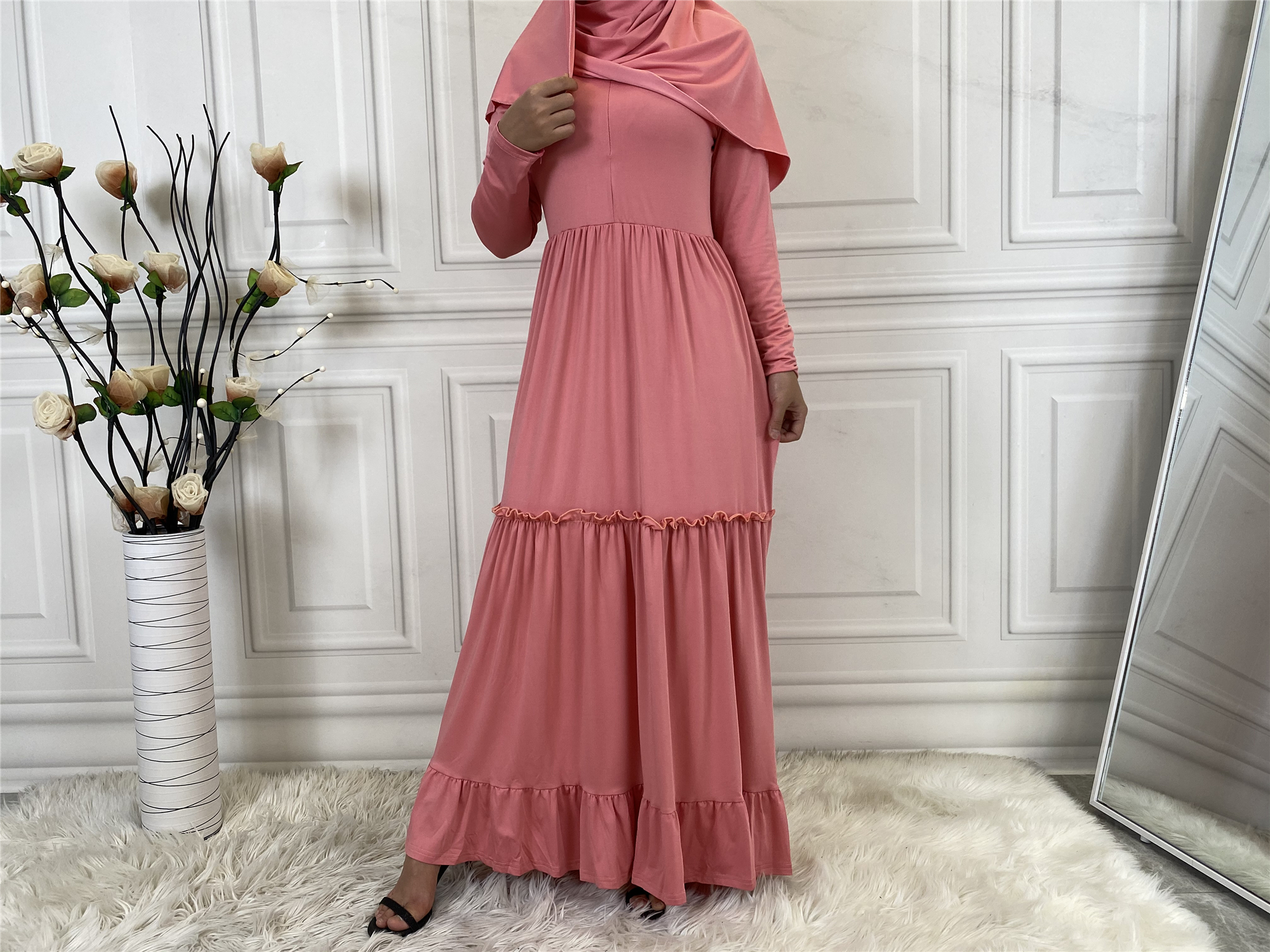 Pink (With Long Scarf)