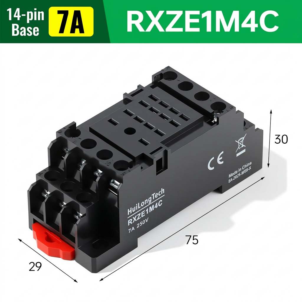 RXZE1M4C 14 broches Base
