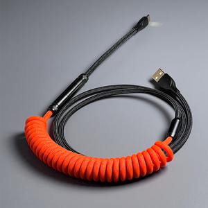 La più recente tastiera meccanica cavo a spirale cavo USB tipo C cavo per Computer connettore per aviazione tastiera meccanica cavo aviatore - Product Image 3
