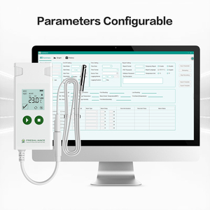 Atlas Log-TH Registrador de datos de temperatura USB de uso múltiple con sonda de temperatura y humedad