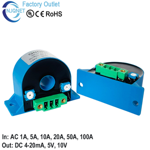 AC akım sensörü QNDB2 giriş 5A 10A 20A 50A 100 çıkış 4-20mA 10V 5V CT trafo akım verici Hall akım dönüştürücü - Product Image 5
