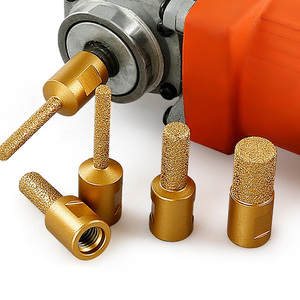 <strong>M10</strong> Brazed Diamond Core Drill Bits Thread Slotting Trimming Milling <strong>Cutter</strong> for Marble Quartz Granite Angle Grinder Drill Bit - Product Image 4