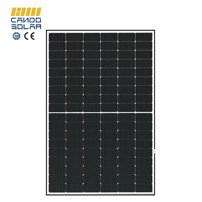 Cando Solar Panel Module for RV Rooftop Full Black 395W-420W N-Type Half Cell Flexible Perc BIPV HJT Mono Solar Panel