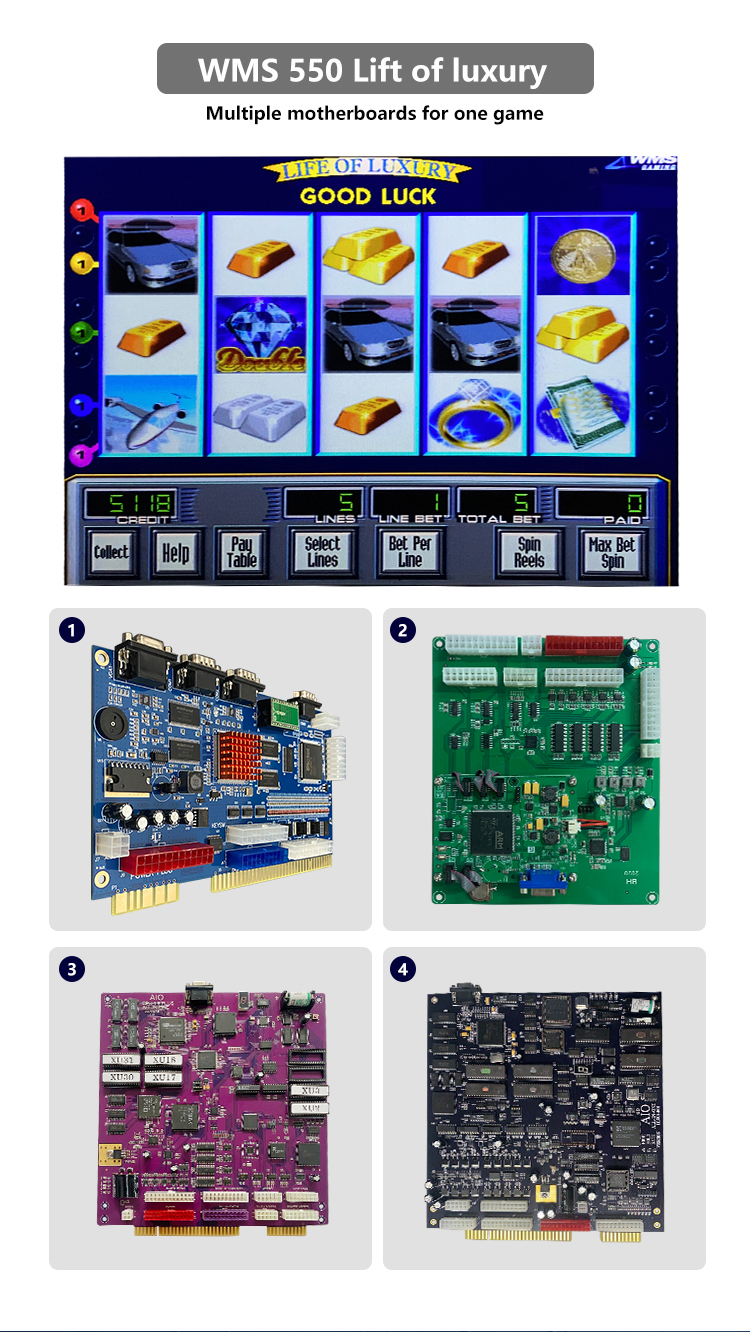 Spiel-Brett PWBs 16 LieJiang POG 595 grüne Spiele dreifaches Sevens 7