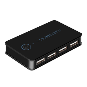 USB2.0 Switches,2x4 USB KVM Switch Selector 2 <strong>Computers</strong> Share 4 USB for Keyboard Mouse Printer,Compatible With Windows, Mac - Product Image 1