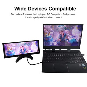 Wisecoco 10,3-Zoll-tragbarer Monitor mit Fernbedienung ständer DC VGA HM-Display für Laptop-PC X-Box Raspberry Pi PS4-Fahrzeug - Product Image 5