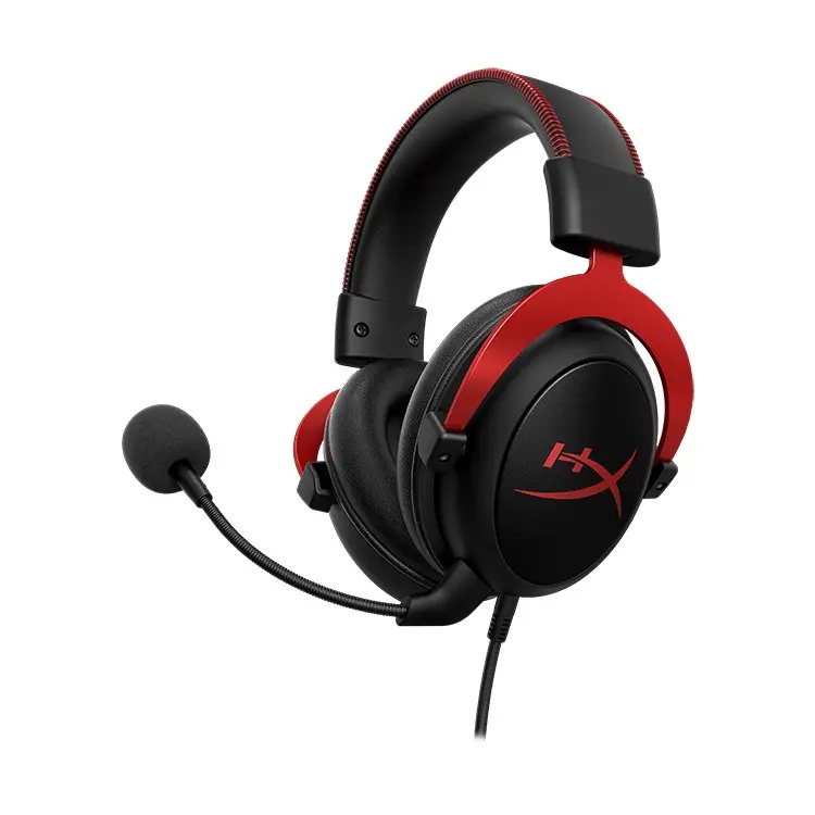 Hyperx cloud 2 Wired Earphones Microphone LED Battery Wireless Noise Cancelling Gaming Headset Dynamic Waterproof Computer DJ