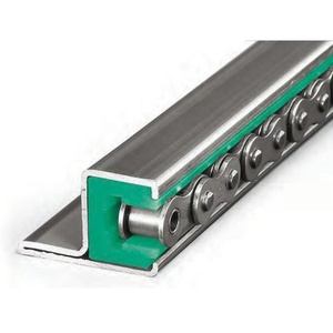 Riel guía de cadena de plástico de polietileno UHMW 06B 08B 10B 12B 16B con perfil de acero - Product Image 3
