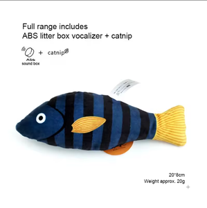 Manufacture Health <strong>Safe</strong> Material Plush <strong>Catnip</strong> Fish Toy for Cat Interactive Cat Toys