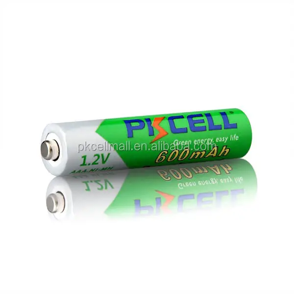 PKCELL بطارية صينية 1.2V نيمه قبل مشحونة بطارية AAA 600mah جاهزة للاستخدام بطارية قابلة للشحن