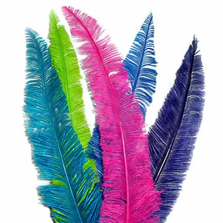 Plumas de avestruz nandu para carnaval y disfraz, plumas de avestruz de 13-24 ", venta al por mayor