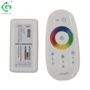 DC 12V-24V умный беспроводной RGB полоска света контроллер сенсорный экран светодиодный диммер с 6A выходной ток RF пульт дистанционного управления - Product Image 1